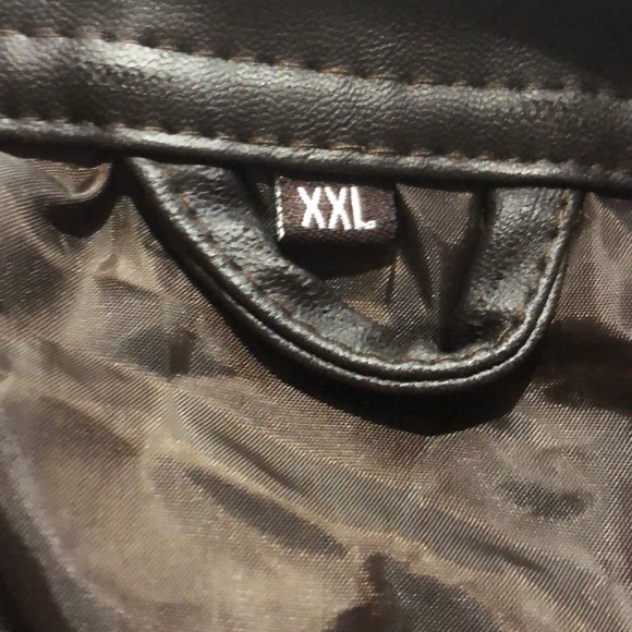 NWT GA Milano brown faux leather jacket size xxl - Picture 7 of 10